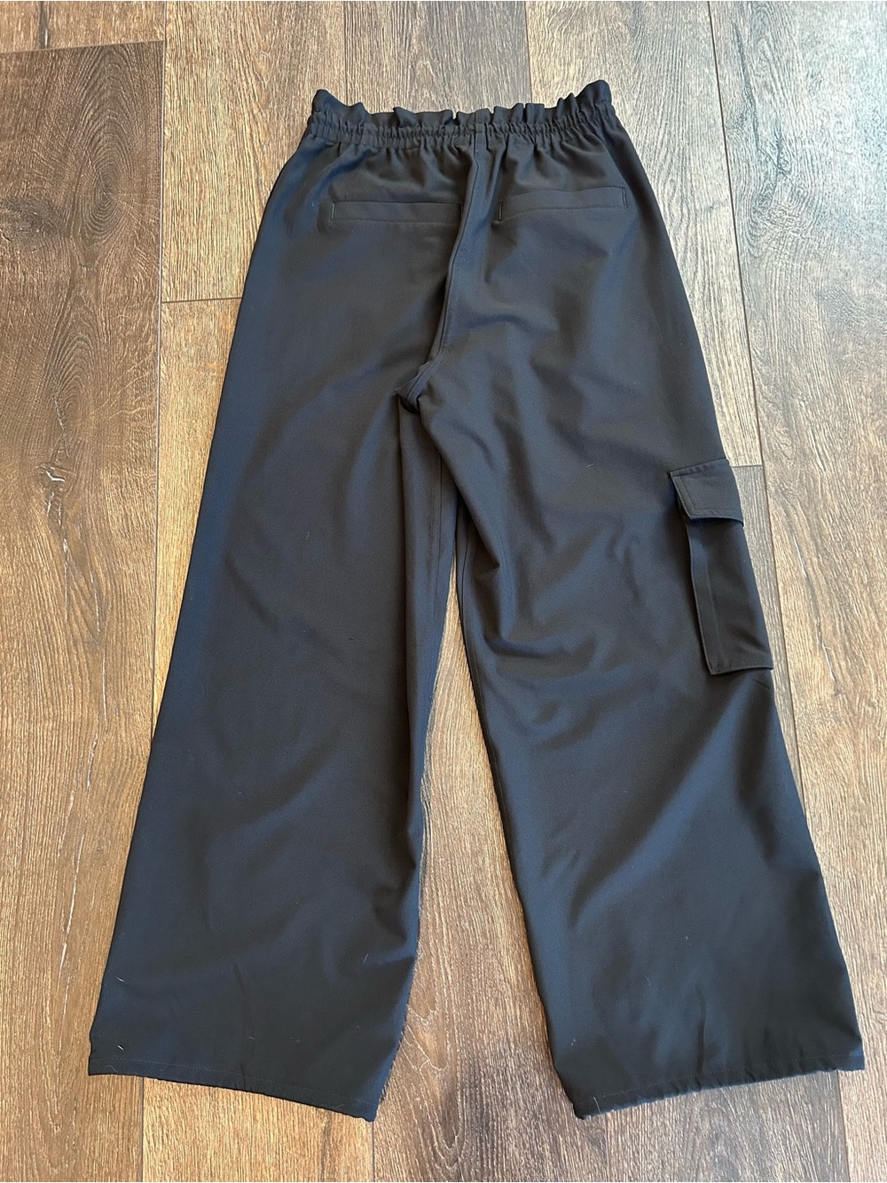 SPANX Wide Leg Cargo Pants, Black Small Petite S/P - Picture 4 of 9